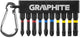 Jeu d'embouts en graphite 10 pièces longs dans un support avec crochet - 6480220