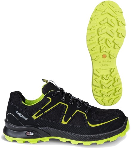 Ty grisport safe cross safe xtrail 3365 low s3 noir lime - taille 48 - 00.049.010.48