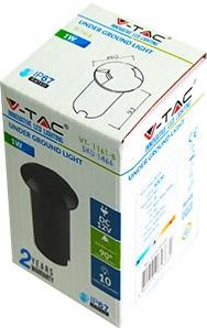 Spot de sol LED 1w 3000k 12v ip67 noir 2 faces - 5070410