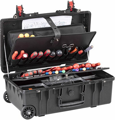GT-line gt 52-21 pts | mallette à outils étanche en polypropylène | 2 plateformes pochettes - gt 52-21 pts