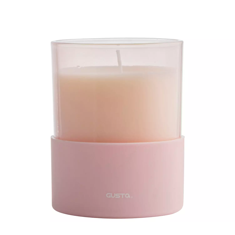 Housse en silicone pour bougie parfumée Gusta sunkissed ø8x10cm