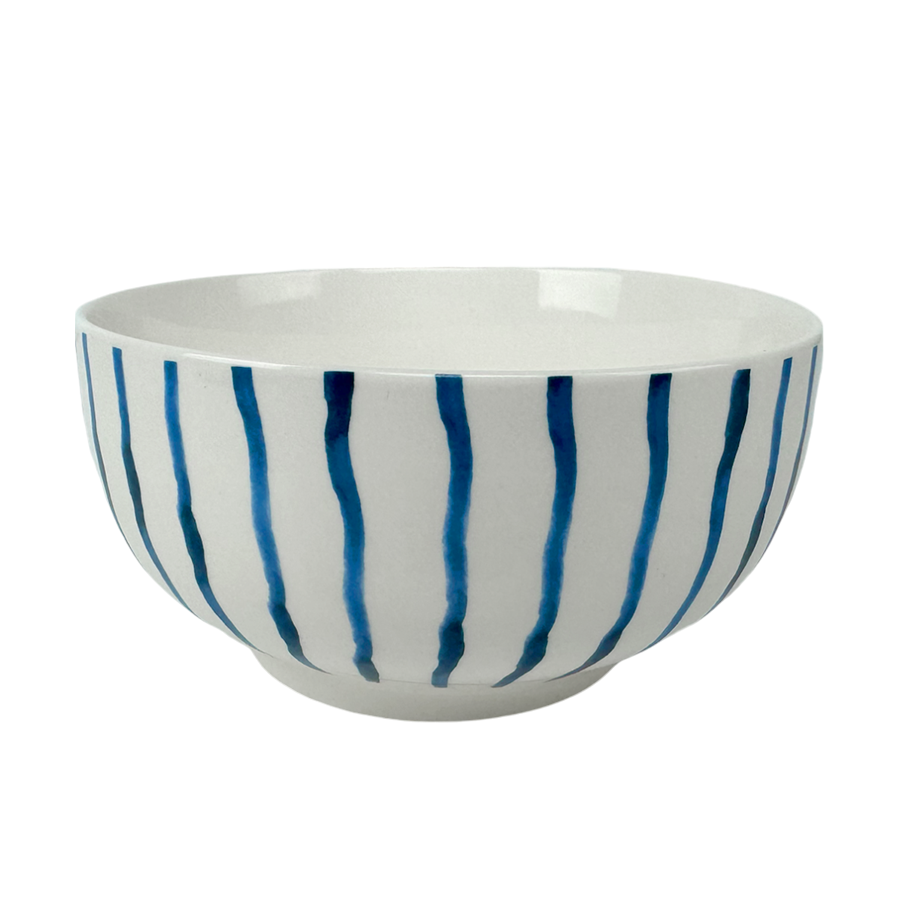 Bol Gusta rayures bleu ø14x7cm