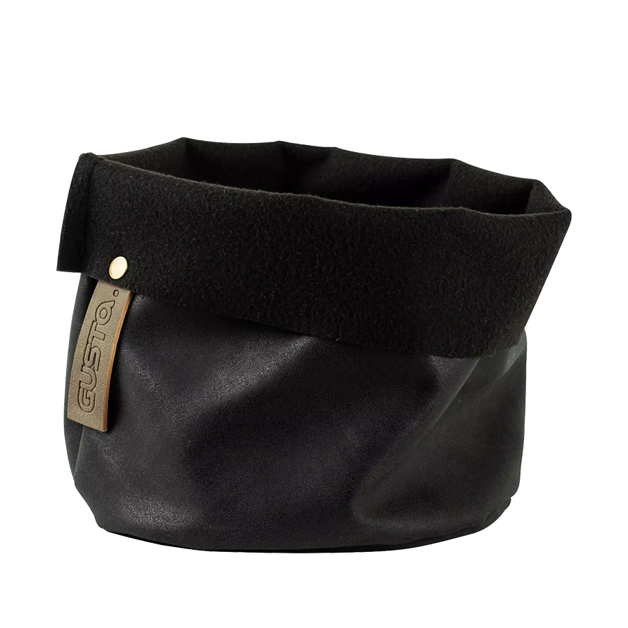 Sac de rangement Gusta noir ø18x18cm