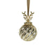 Boule de Noël en bois de cerf doré ø8cm