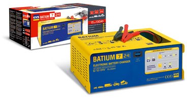 Chargeur de batterie Gys batium 7 24 | professionnel | 230 V | 6-12-24v | 210w-5192024502
