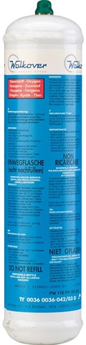 Bouteille d'oxygène Gys - non rechargeable - 110l - 5193040458