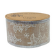 H s ruban cadeau jute sapin de Noël 3,8x270cm