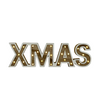 Lettres H bois led noël 25led 38cm