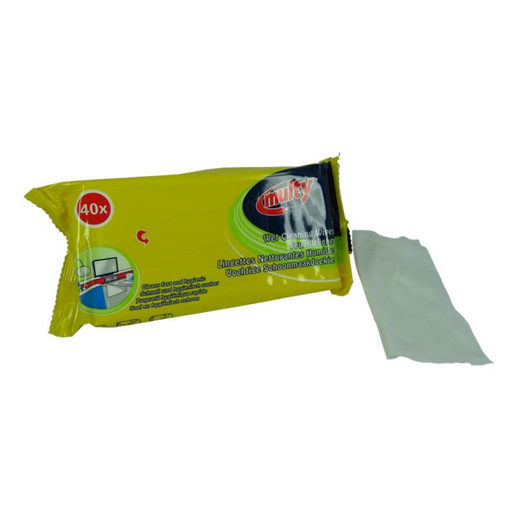 Multy lingettes nettoyantes humides paquet de 40 pièces
