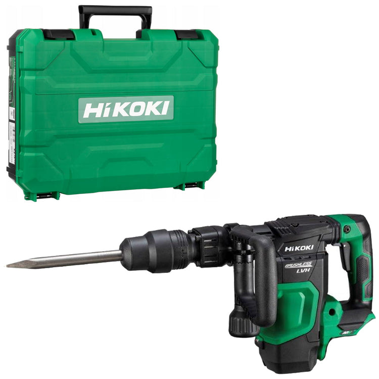 Marteau de démolition à batterie Hikoki h3641da w2z | 36 v 6,8 ans | sds-max | hors chargeur et batteries | boîtier en plastique - h3641daw2z
