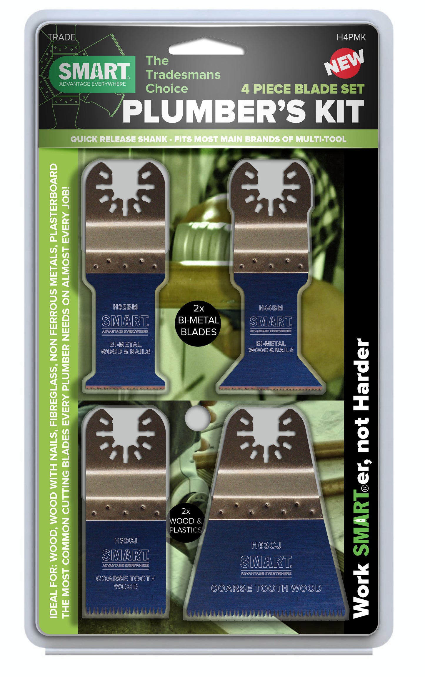 Smart un tra 4pcs lame plombier assorti - h4pmk h4pmk