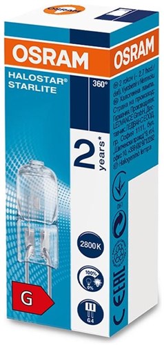 Prise halogène 10w 12v claire g4 starlite - 5300600