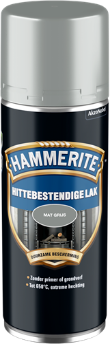 Peinture résistante à la chaleur Hammerite | mat | gris | pulvérisation | 400ml - 5111739