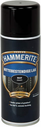 Laque résistante à la chaleur Hammerite | mat | noir | vaporisateur - 5093640