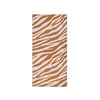 Rayures vibrantes | Serviette en microfibre blanc orange 135 x 65 cm
