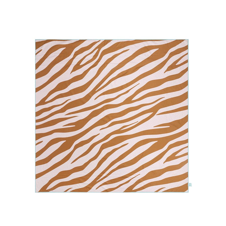 Rayures vibrantes | Serviette en microfibre orange 180 x 180 cm