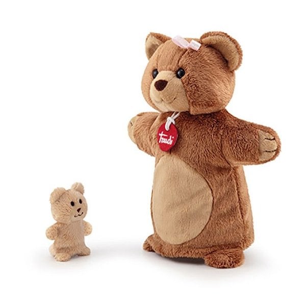 Hand Puppet Bear avec bébé 26cm