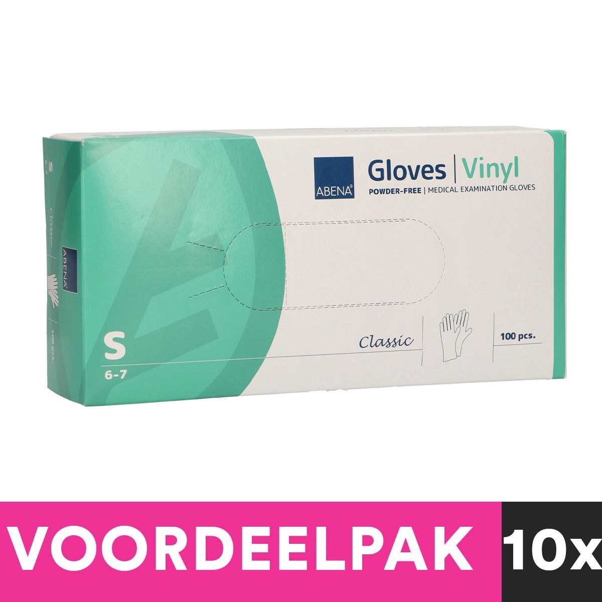 Abena Abena Poedvrije Vinyl Gants Size Small 100 Pieces Discing Package