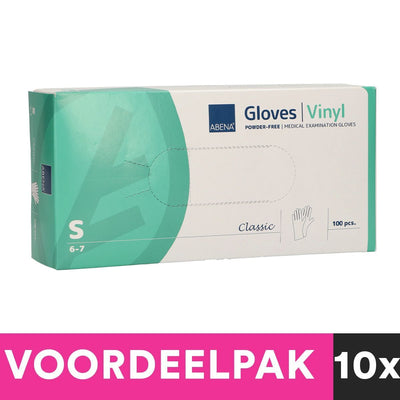 Abena Abena Poedvrije Vinyl Gants Size Small 100 Pieces Discing Package