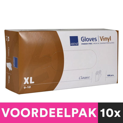 Coiffeurs avant en poudre-gants en vinyle taille Extra Large 100 pièces Discount Package