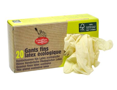 La droguerie gants écologiques en latex one-temps use m