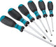 Jeu de tournevis Hazet 810spc 6 - profil à fente, profil à fente cruciforme ph - 6 pièces - 0,5 x 3,0 – 1,2 x 6,5 - ph1 – ph2
