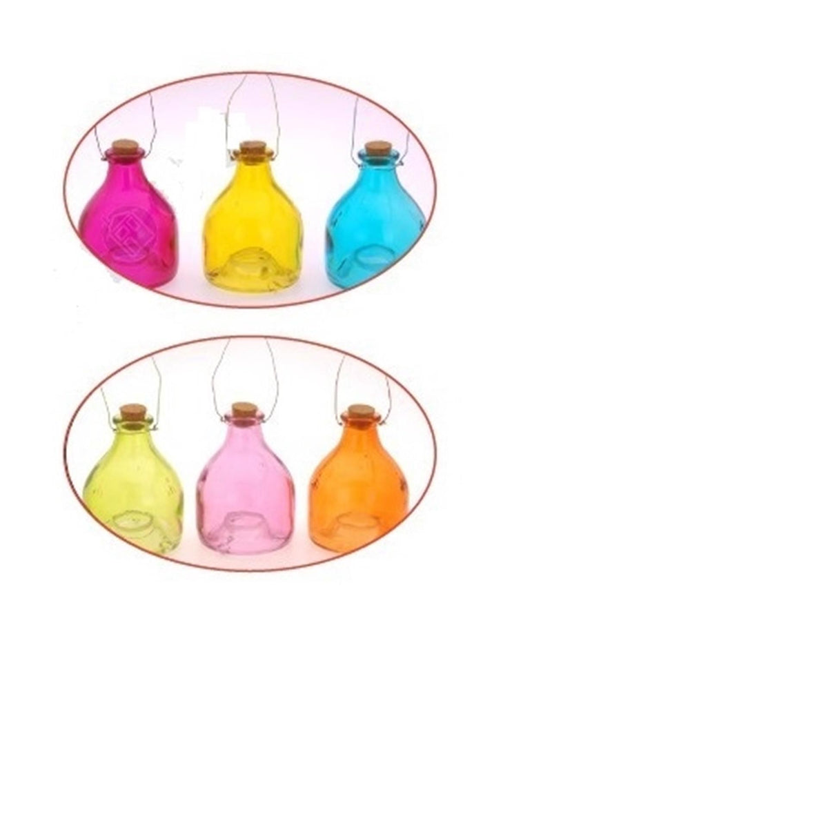 Pro Garden Garden Wasp Catcher Verre 13x9cm 4 Assorti