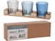 Photophore de style maison sur étagère en bois