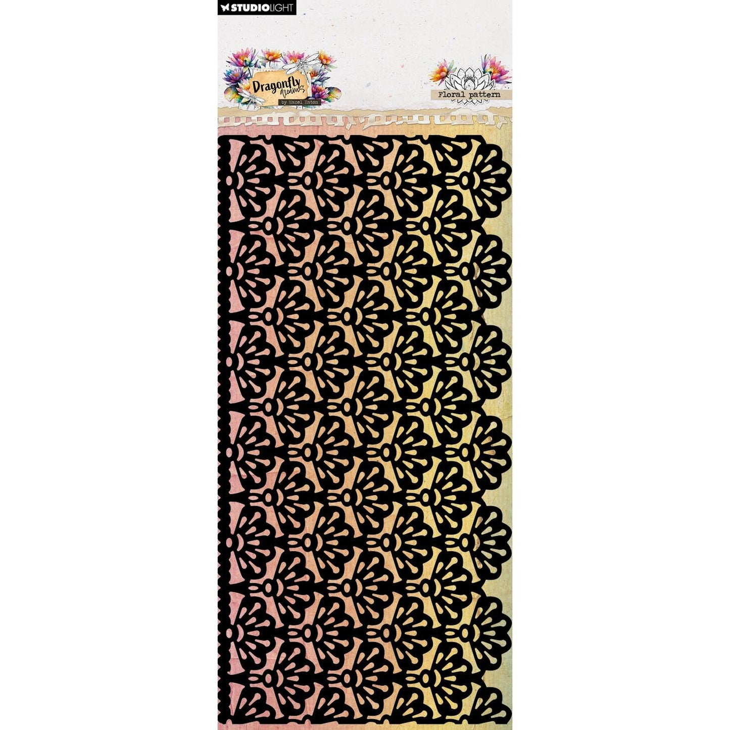 Studio Light • masque Eaton noisette motif floral rêves de libellules 105x210x1mm