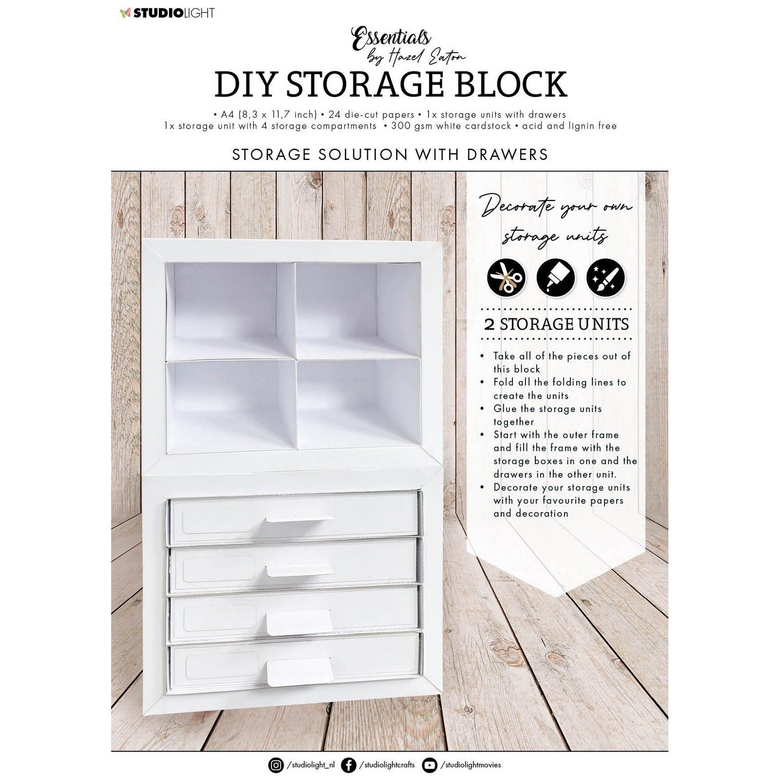 Studio Light • Essentiels Blocs de rangement à tiroirs DIY