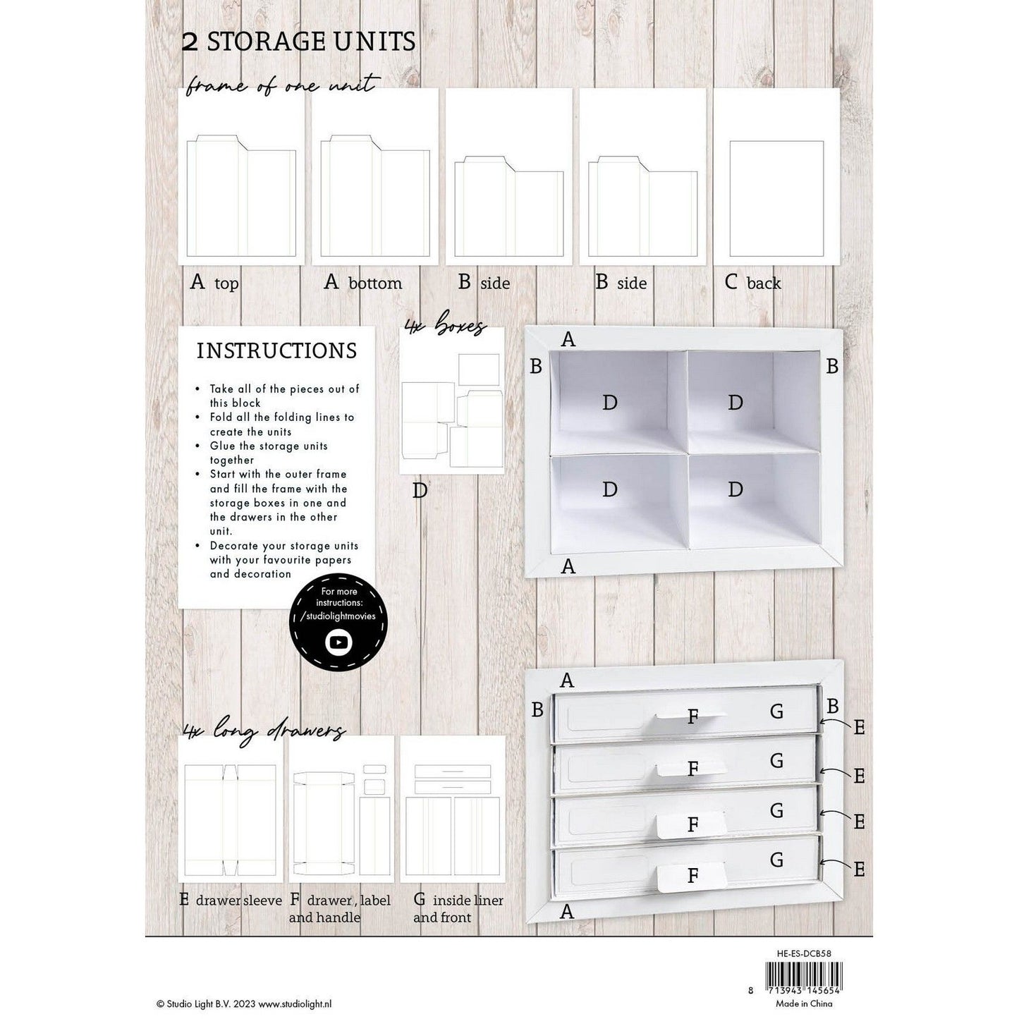 Studio Light • Essentiels Blocs de rangement à tiroirs DIY