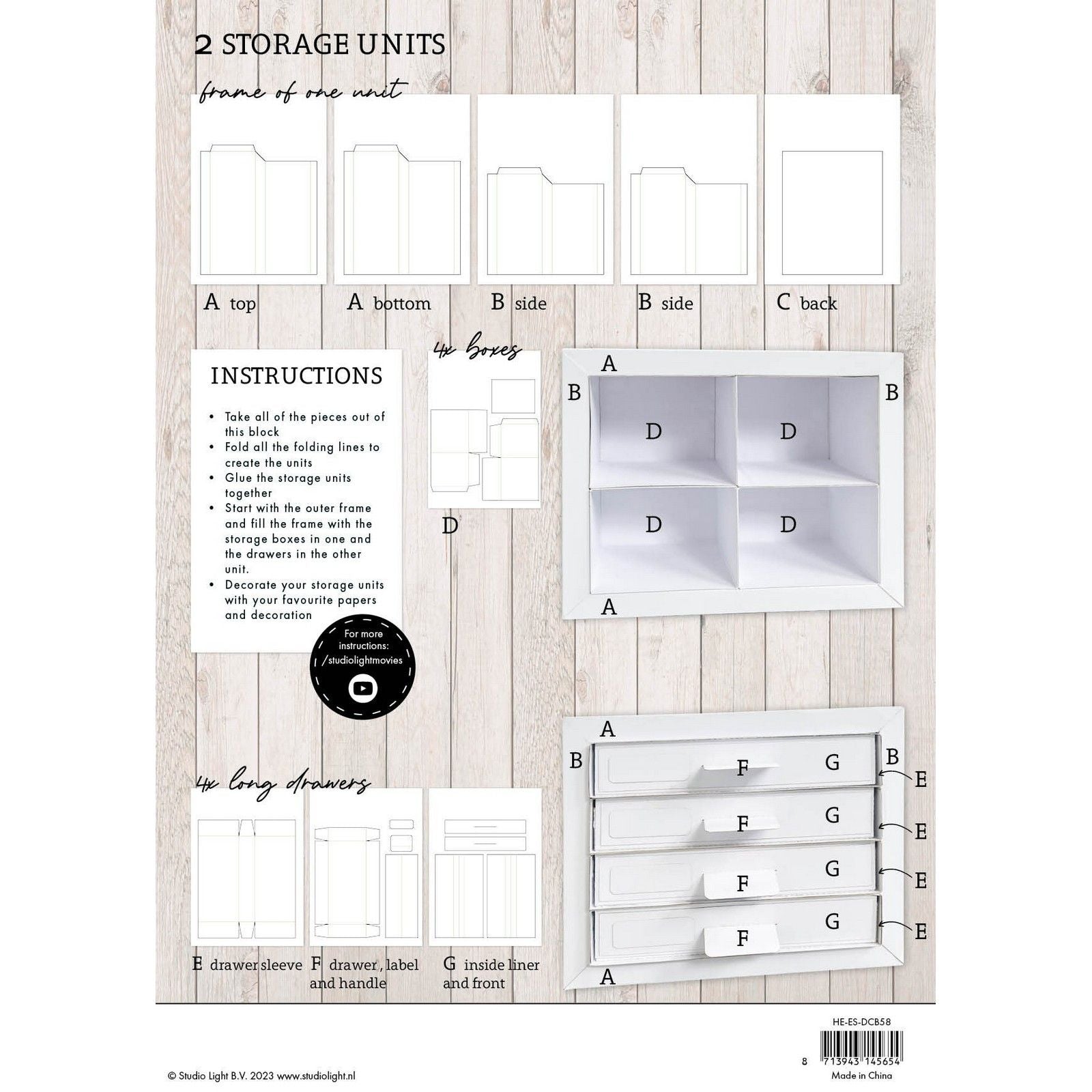 Studio Light • Essentiels Blocs de rangement à tiroirs DIY