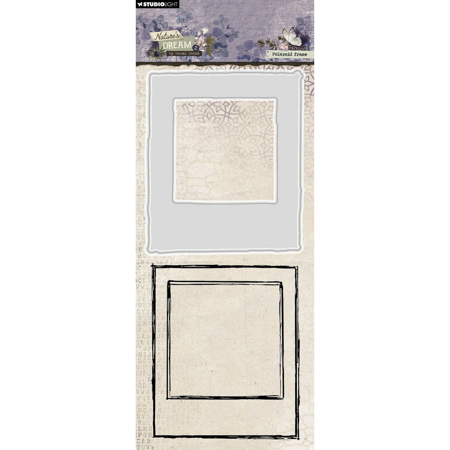 Studio Light • Cadre polaroïd avec matrice de découpe de timbres Nature's Dream 2
