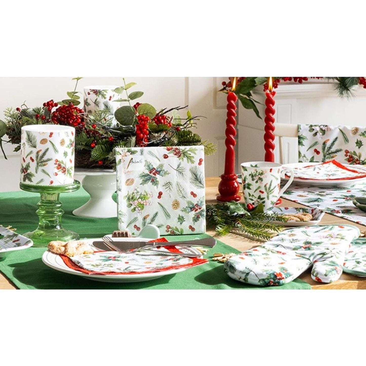 Mug Ambiente 400ml verdure d'hiver blanc