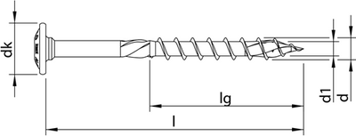 Heco-topix-plus a2 8,0 x 240, tk, tête de comptoir t40, dd, 50 pièces - hc61887