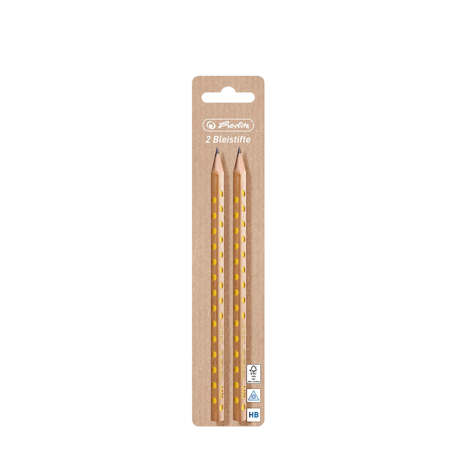 Herlitz crayons incassables pure glam hb 2 pièces