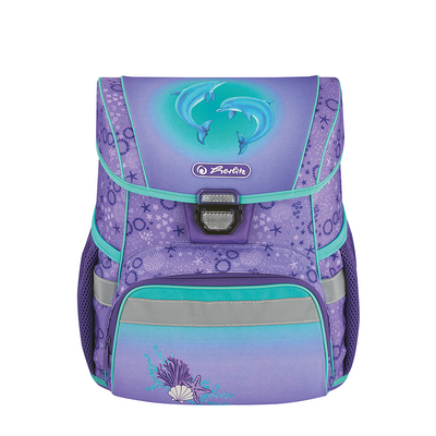 Abi herlitz cartable boucle plus dauphins 4 pièces