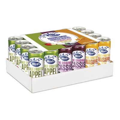 Plateau assorti Hero petites canettes (24x 25cl)