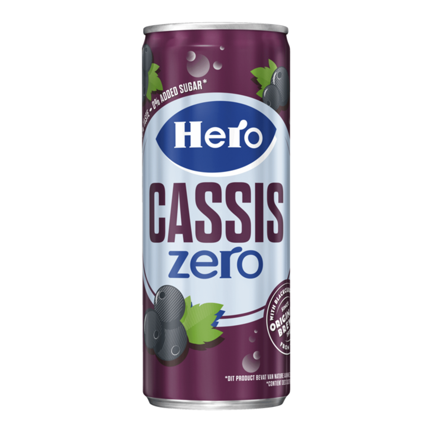 Hero petite canette cassis zéro (24x 250ml)