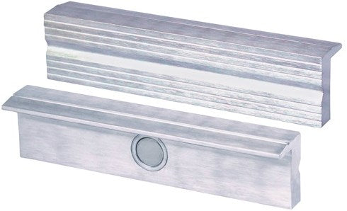Mâchoires de protection Heuer pour étau | pour largeur de mâchoire 140 mm | profil nervuré | aluminium | 1 paire - 110140 110140