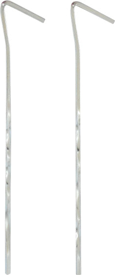 Highlander Twisted Tent Hareng 18 cm Steel 10 pièces Silver
