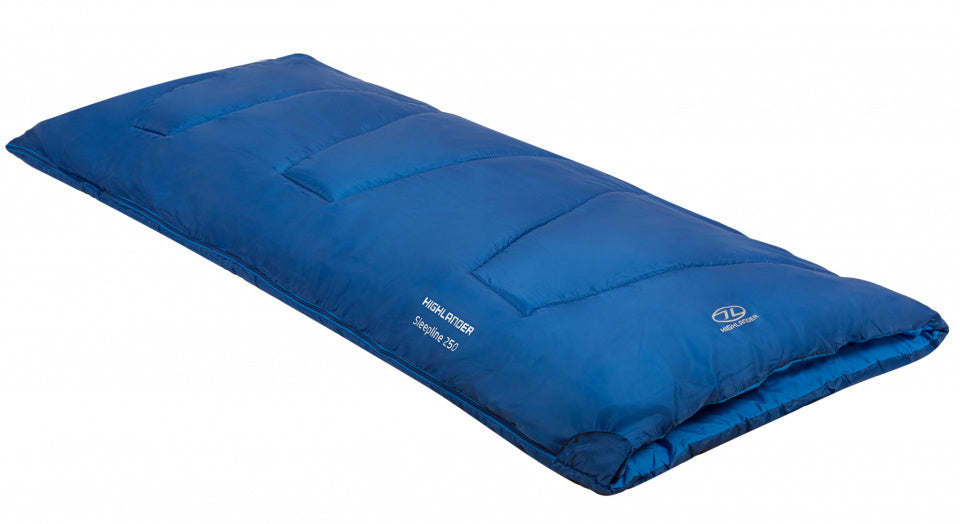 Highlander Sleepline 250 Enveloppe de sac de couchage 195 cm bleu