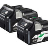 Hikoki 2x batterie multivolts bsl36a18 - 36v 2,5ah 18v 5,0ah li-ion - 373788