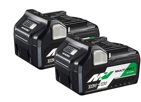 Hikoki 2x batterie multivolts bsl36a18 - 36v 2,5ah 18v 5,0ah li-ion - 373788