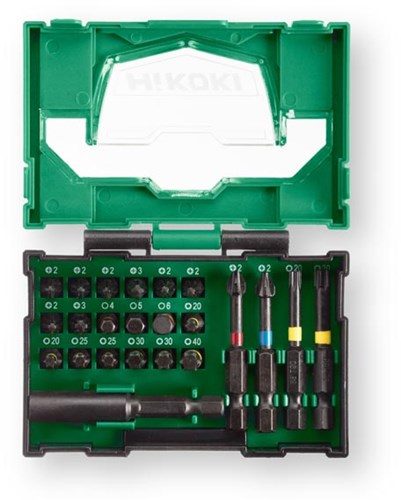 Ensemble d'embouts de puissance d'accessoires Hikoki | 23 pièces | boîte i - 40030021