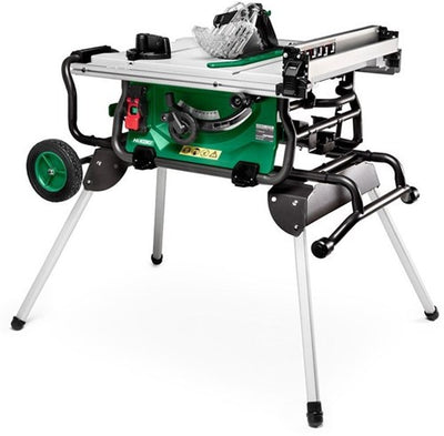 Machine à scie à table Hikoki c10rjwaz 1500w (table de scie) 254mm sur socle pliable - c10rjwaz