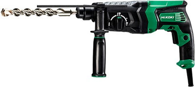 Perceuse à percussion Hikoki dh26pc2wsz | sds-plus | 230 V | 830w | 2,9 ans | dans un coffret en plastique - dh26pc2wsz