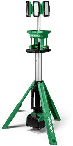 Hikoki ub18dgw4z | lampe de chantier sur trépied à batterie | 18v | hors chargeur et batteries - ub18dgw4z