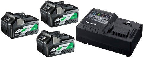 Hikoki uc18ysl3wa3 booster a3, uc18ysl3 + 3 x bsl36a18 li-ion - uc18ysl3wa3