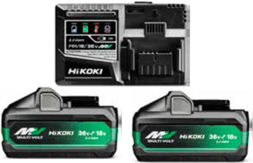 Hikoki uc18ysl3wjz booster multi-volts - 2 x 8ah 18v 4ah 36v + chargeur rapide uc18ysl3 - uc18ysl3wjz